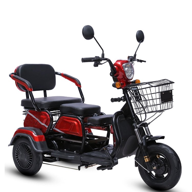 Safety and Popular 48V 500W Three Wheels Electrico Triciclo Electric Tricycle with Passenger Seat and Cargo