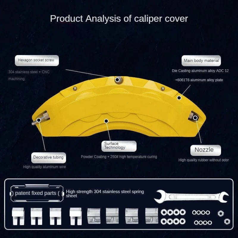 For BMW 8 Series 840i Car Brake Caliper Cover Fit Base Coupe Convertible 2-Door