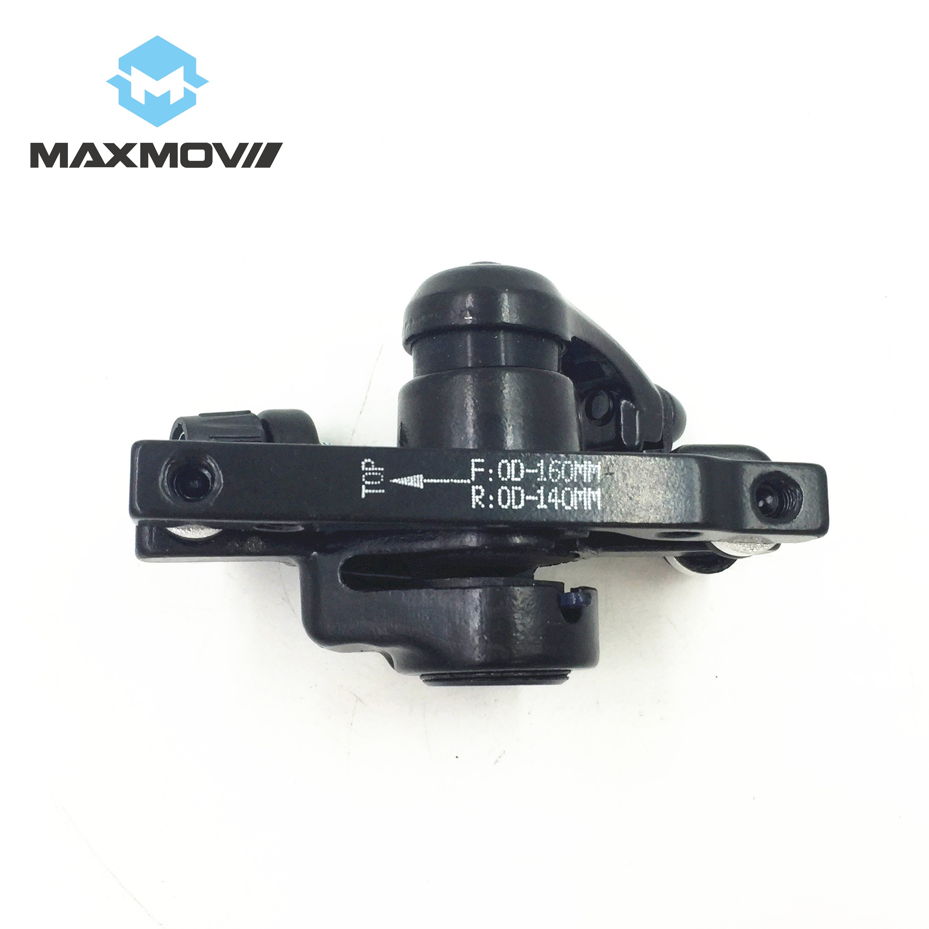 MAXMOV Electric Scooter Spare Parts Scooter Accessories Black Universal Mechanical Disc Brake Caliper 140mm-160mm