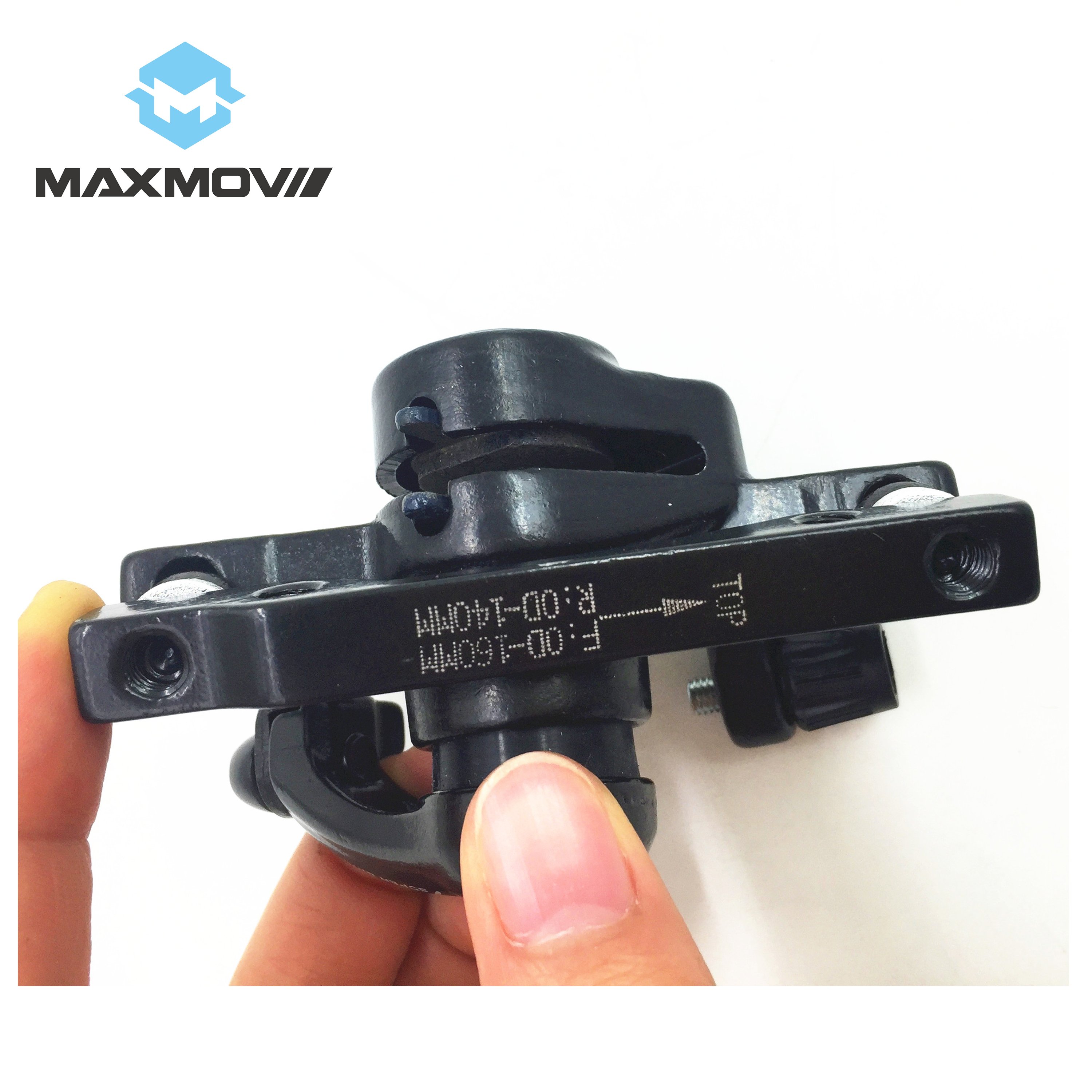 MAXMOV Electric Scooter Spare Parts Scooter Accessories Black Universal Mechanical Disc Brake Caliper 140mm-160mm