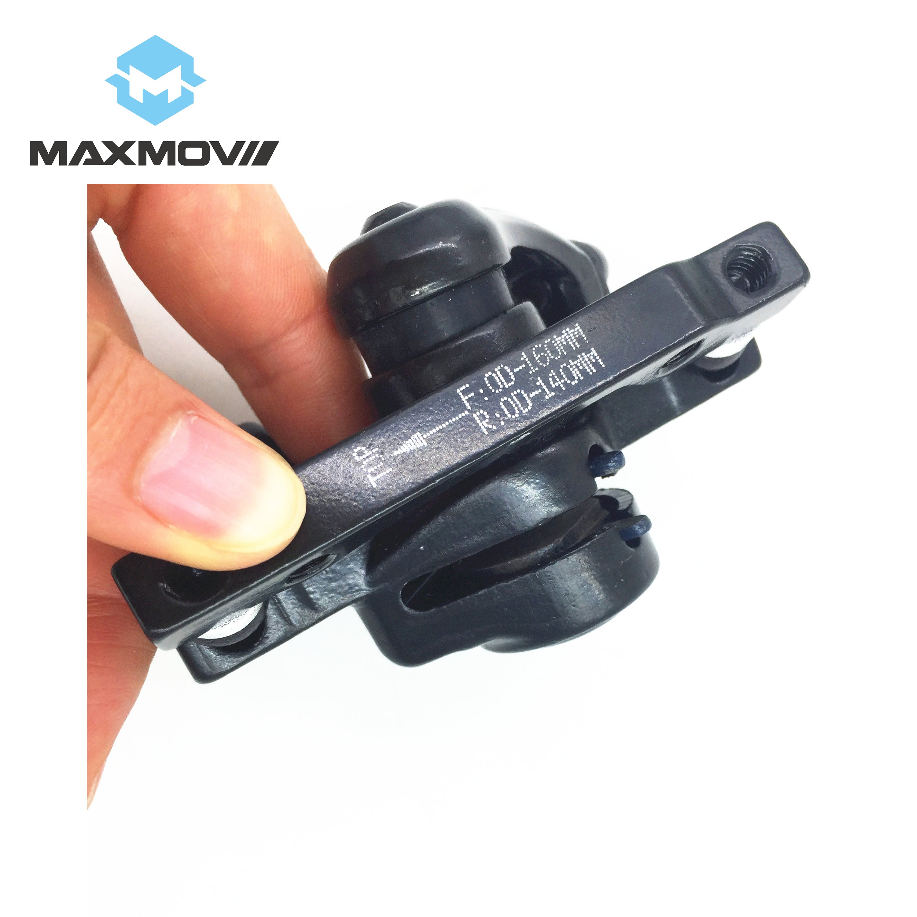 MAXMOV Electric Scooter Spare Parts Scooter Accessories Black Universal Mechanical Disc Brake Caliper 140mm-160mm