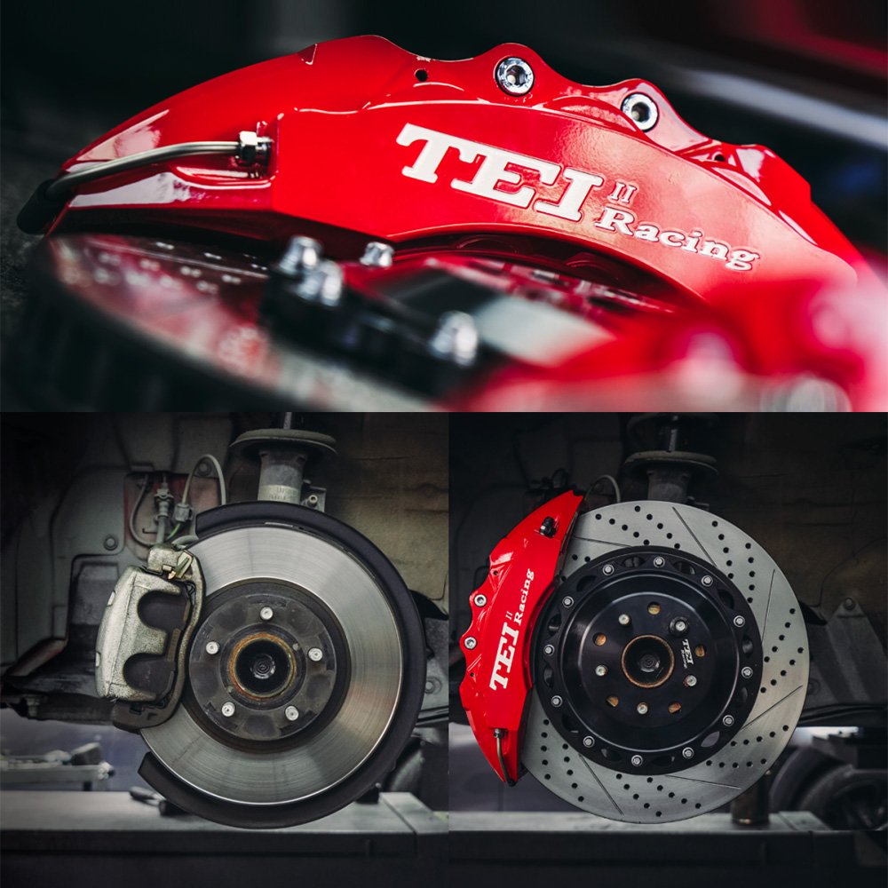 P60ES Front Big Brake Kit 6 Piston Caliper with 355*32 mm Rotor BBK Auto Brake System for Toyota 86/GT86 2019 Year 18 Inch Rim