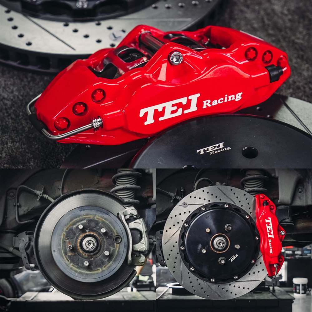P60ES Front Big Brake Kit 6 Piston Caliper with 355*32 mm Rotor BBK Auto Brake System for Toyota 86/GT86 2019 Year 18 Inch Rim
