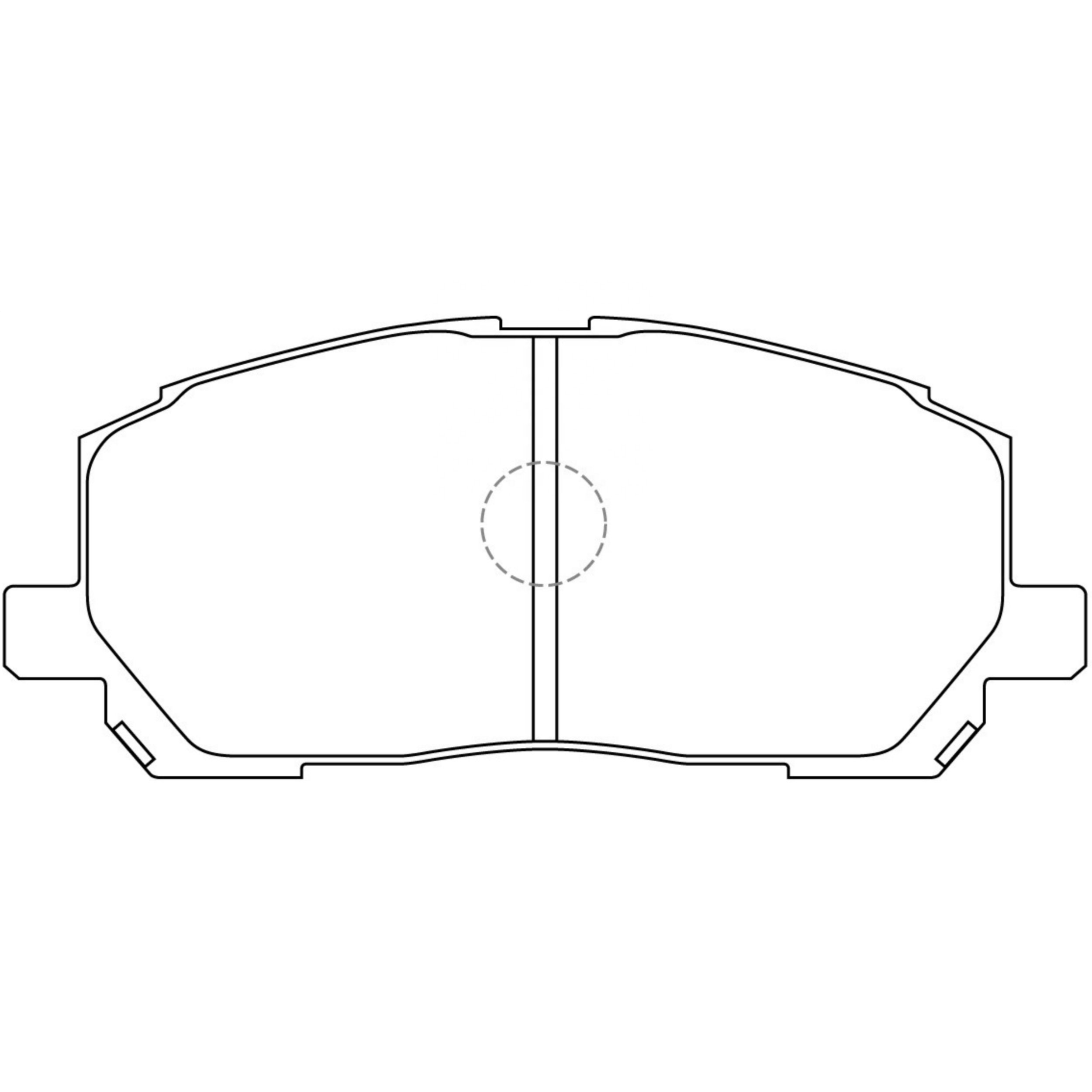 High Performance Factory Auto Parts Brake Pads (Pastillas De Freno) OEM Disc D884/wva 23703 Is Front Axle Brake for LEXUS/TOYOTA