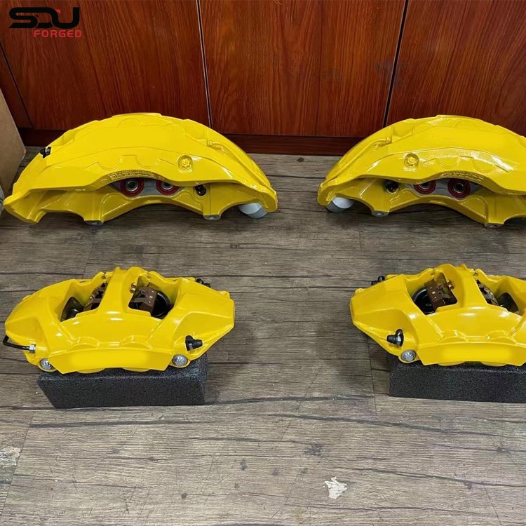 Red Big 10 Piston Brake Caliper 420x40mm Drilled Disc Kit for LC300 Front 6 Pot Brake Caliper Set Rear 4 Pot Brake Caliper