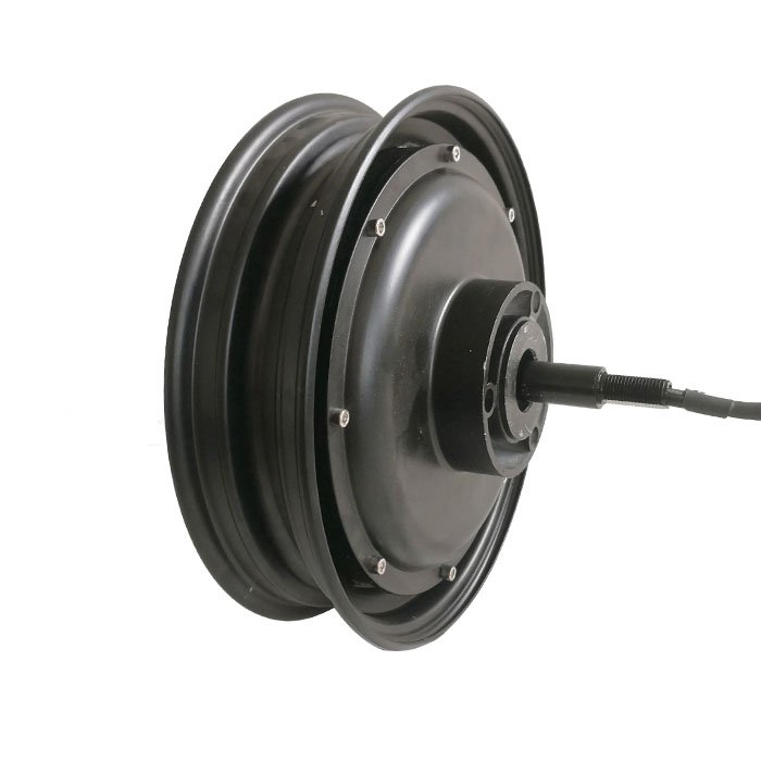 14-Inch Electric Motorcycle Gearless Rear Hub Motor 500W/1500W 36V/48V/60V/72V Brushless 1500W Drum Brake 400W Electric Bicycle