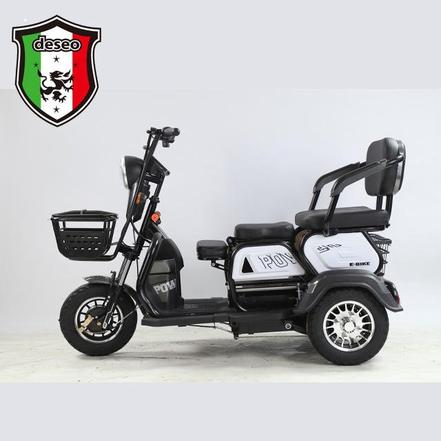 Professional Adult Three-Wheel Electric Tricycle Motorcycle Comfortable Open Body for Passengers 48v 60v Options for Old People