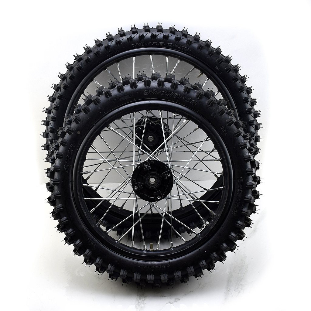 Front Disc Brake Wheel 15mm Axle 70/100-19 & 90/100-16 Inch off Rode Tyre Tire for Dirt Pit Bike