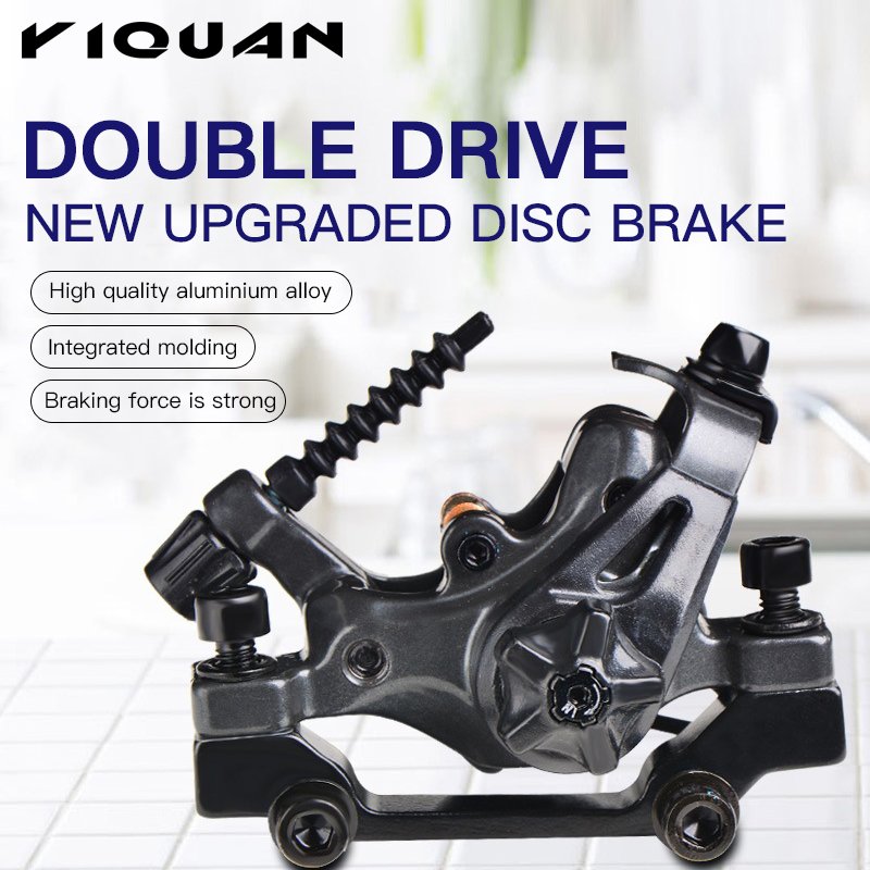 Bicycle Disc Brake Black Mountain Road MTB Bike Ebike Disc Brakes Cycling Double Drive Brake Mechanical Caliper