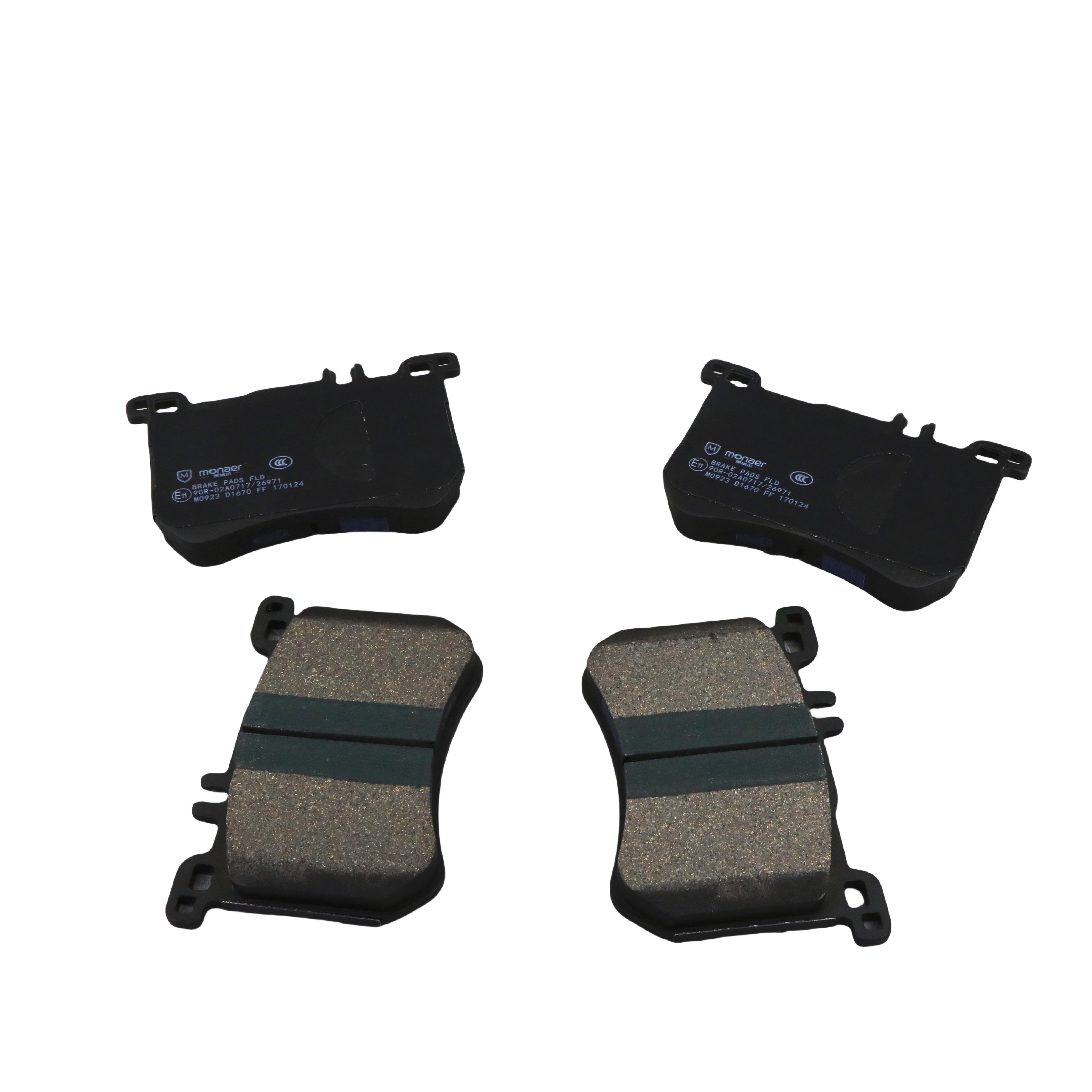 D1670 Monaer High Quality Ceramic Brake Pads Manufacturers Factory Price No Sound No Dust