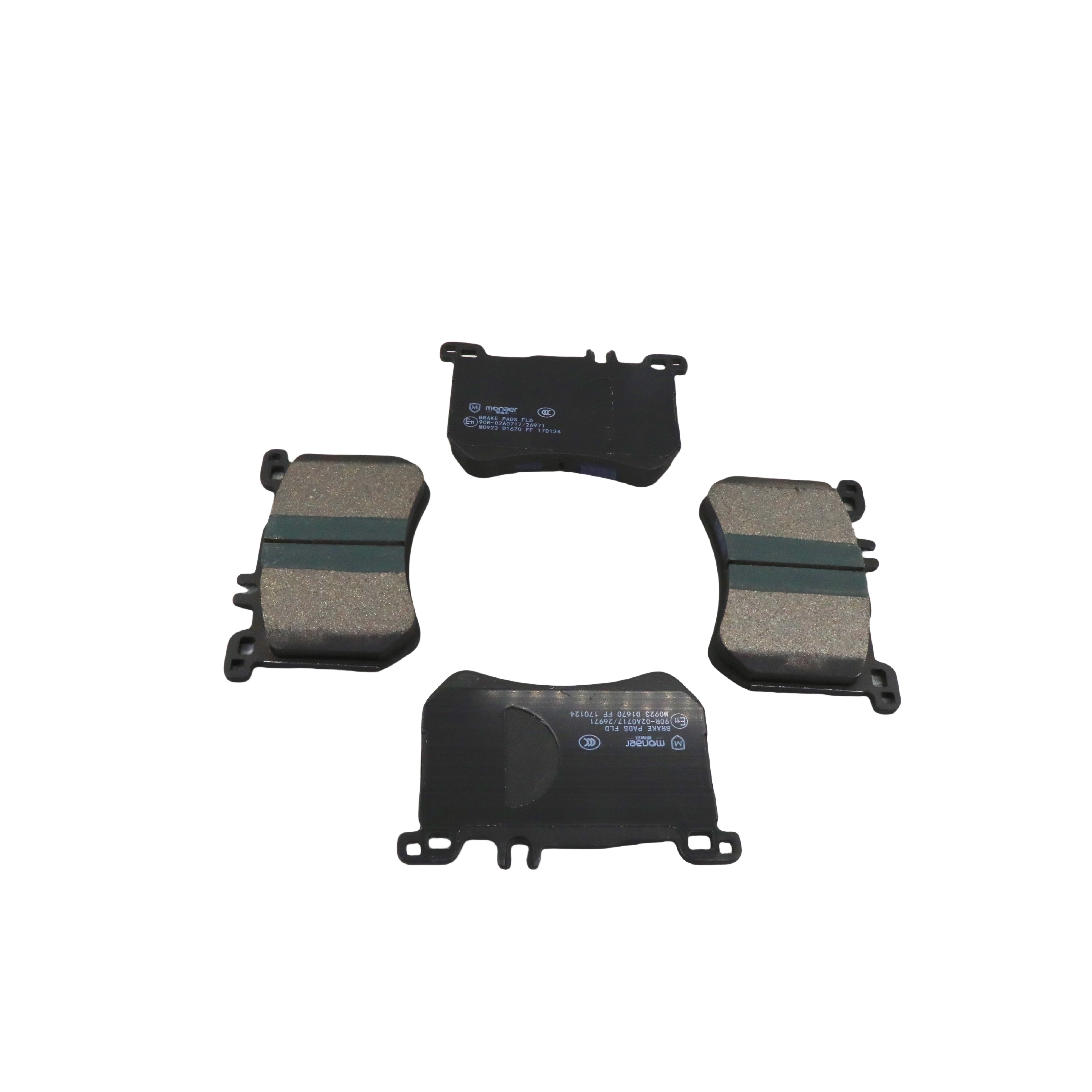 D1670 Monaer High Quality Ceramic Brake Pads Manufacturers Factory Price No Sound No Dust