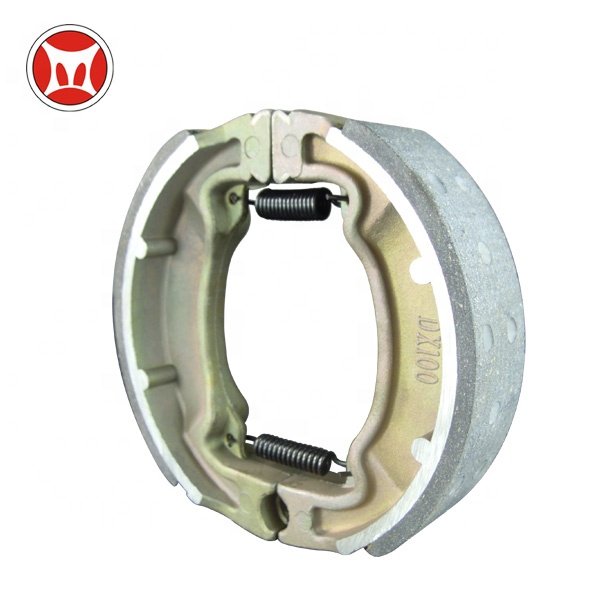 Dx100 Motorcycle Brake Shoes With Soft Leather Good Linings
