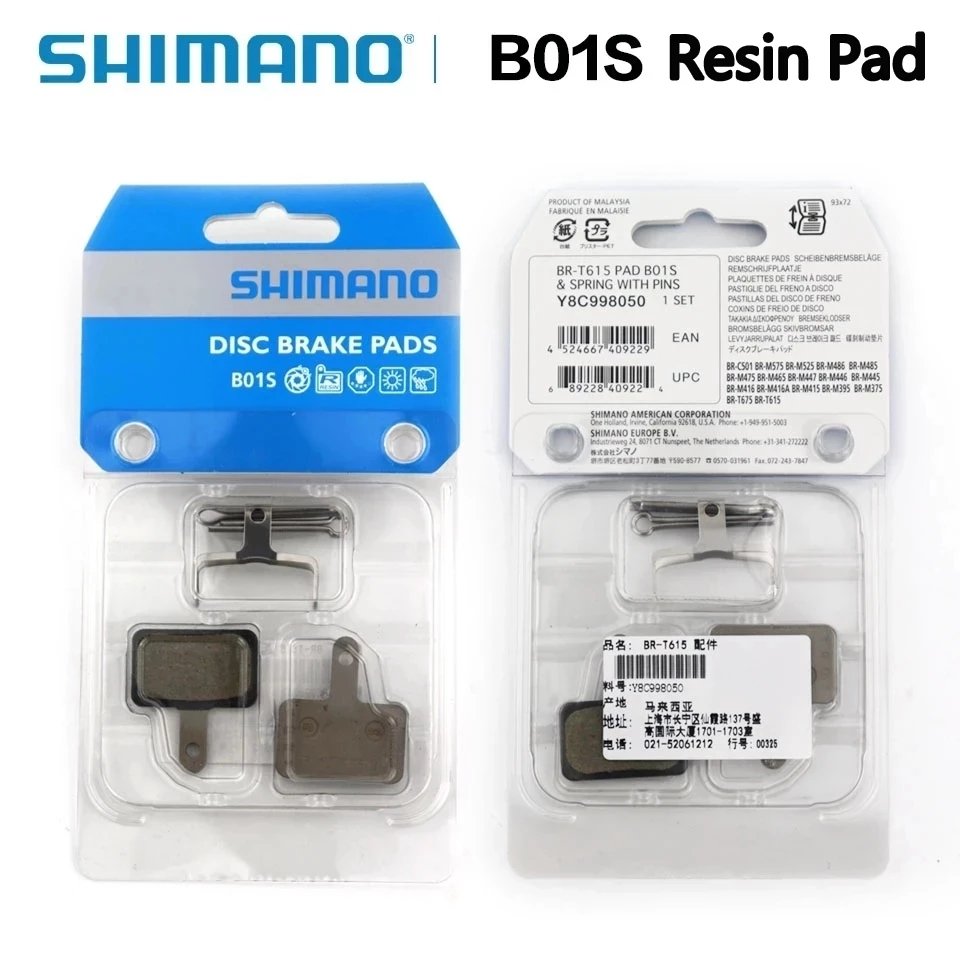 Shimano B01S J02A A01S G01S G05S B03S B05S L05A Bike Bicycle Resin Disc Brake Pads MTB Mountain Bike Semi Metallic Brake Pads