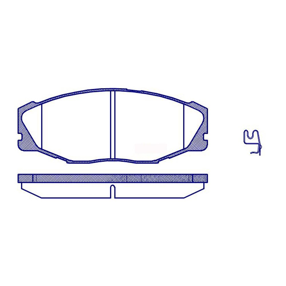 Automotive Parts Brake System Ceramic Material 7458-D604 Car Brake Pads for TOYOTA T100