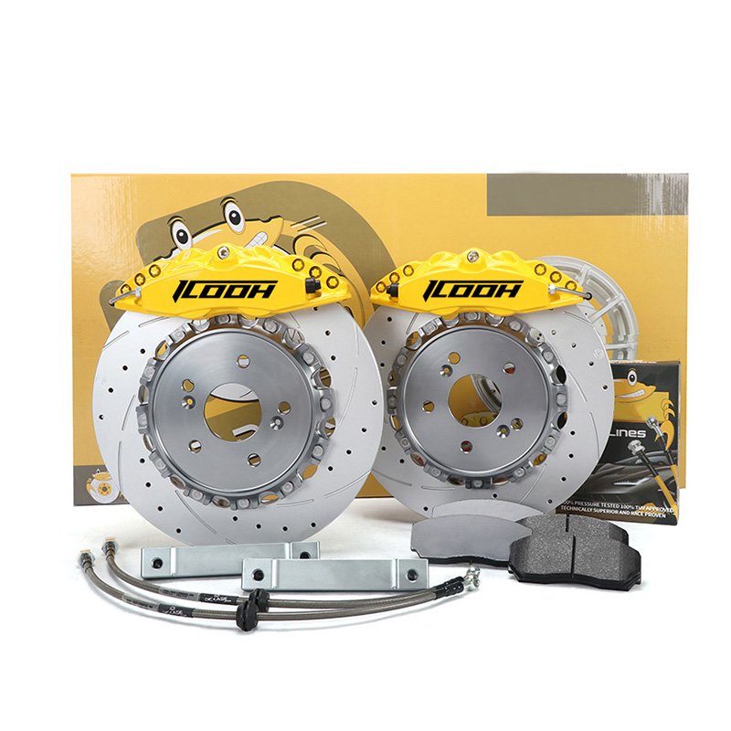 Auto Brake Accessories Sport Racing Brake Caliper Disk Rotors Pads Line Systems for Fiat 500 Abarth