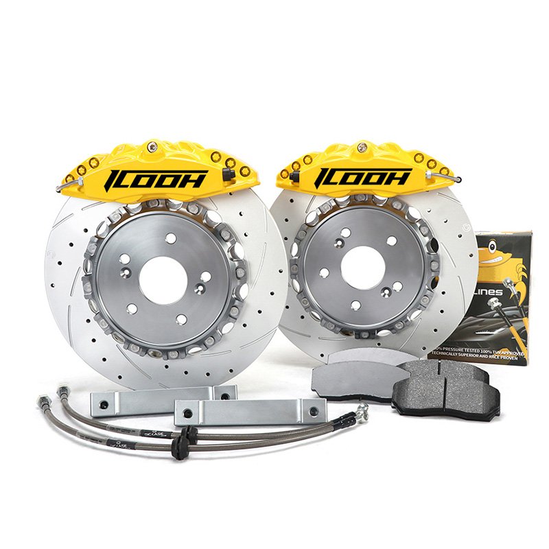 Auto Brake Accessories Sport Racing Brake Caliper Disk Rotors Pads Line Systems for Fiat 500 Abarth