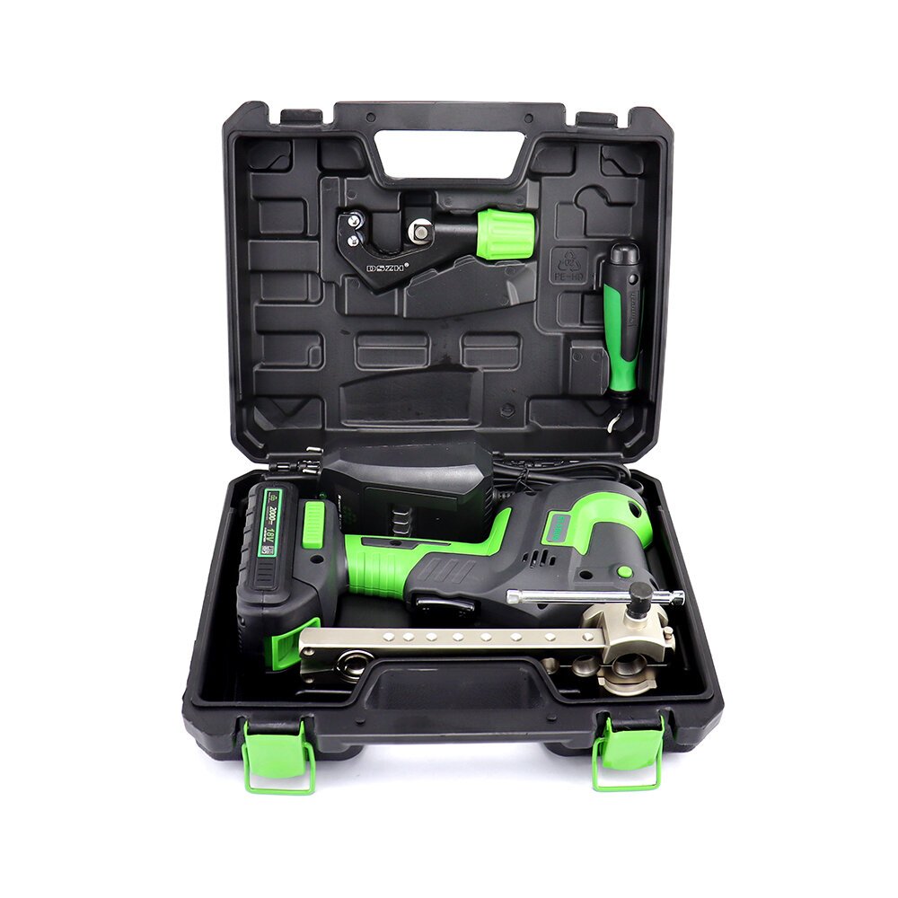Metric & Inch 2 in 1 ST-809AM-L A/c Flaring Tool Kit Pipe Expander Set Tubing Pipe Flare Tool HVAC 45 Eccentric With Pipe Cutter