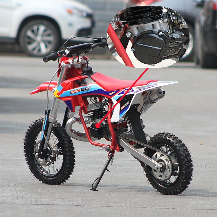 OEM Accepted Single Cylinder Force air Cooling 2 Stroke Kick Start 50cc Dirt Bike 50cc Pocket Bike
