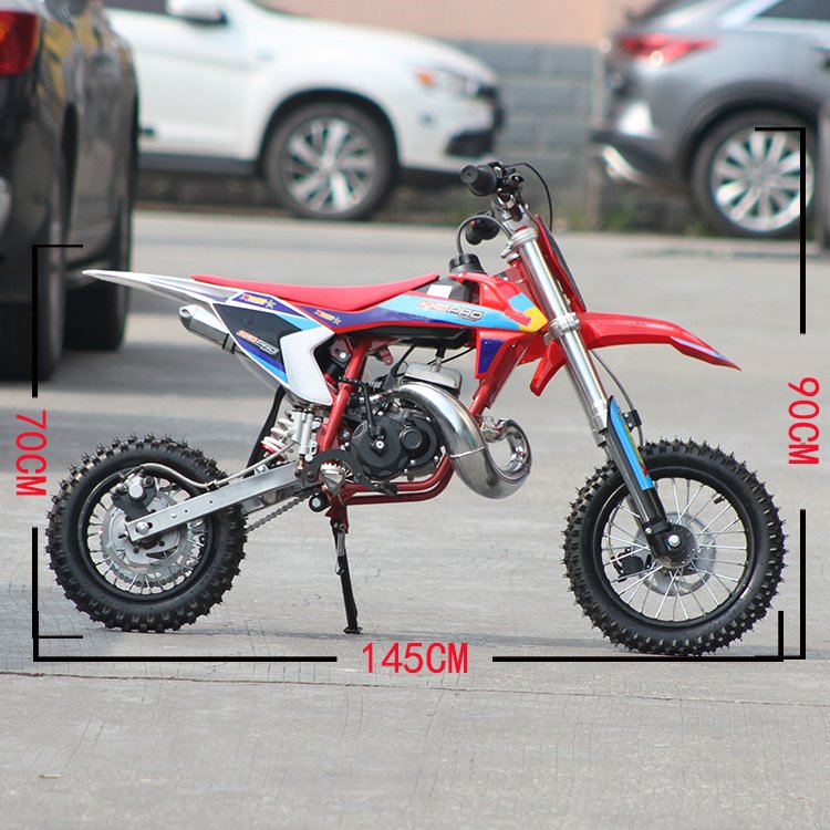OEM Accepted Single Cylinder Force air Cooling 2 Stroke Kick Start 50cc Dirt Bike 50cc Pocket Bike