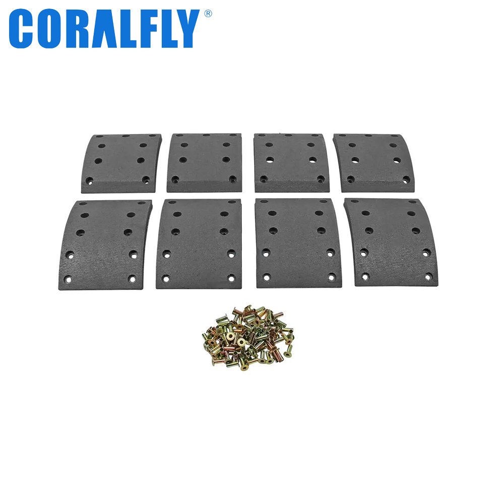 Coralfly Brake Lining Rivet Heavy Duty Truck Supplier 19579 Truck Brake Lining for MAN 81 50220 0568 81 50220 0565