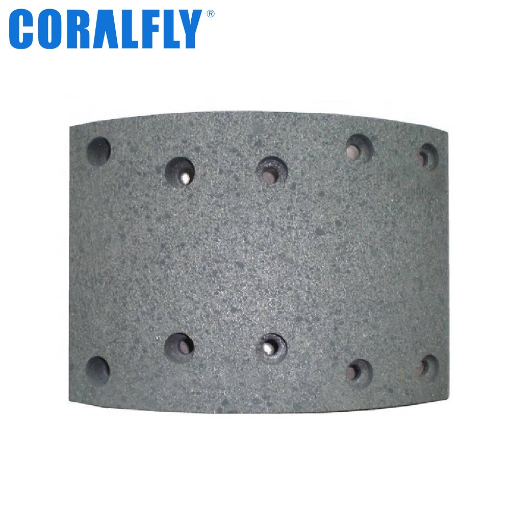 Coralfly Brake Lining Rivet Heavy Duty Truck Supplier 19579 Truck Brake Lining for MAN 81 50220 0568 81 50220 0565
