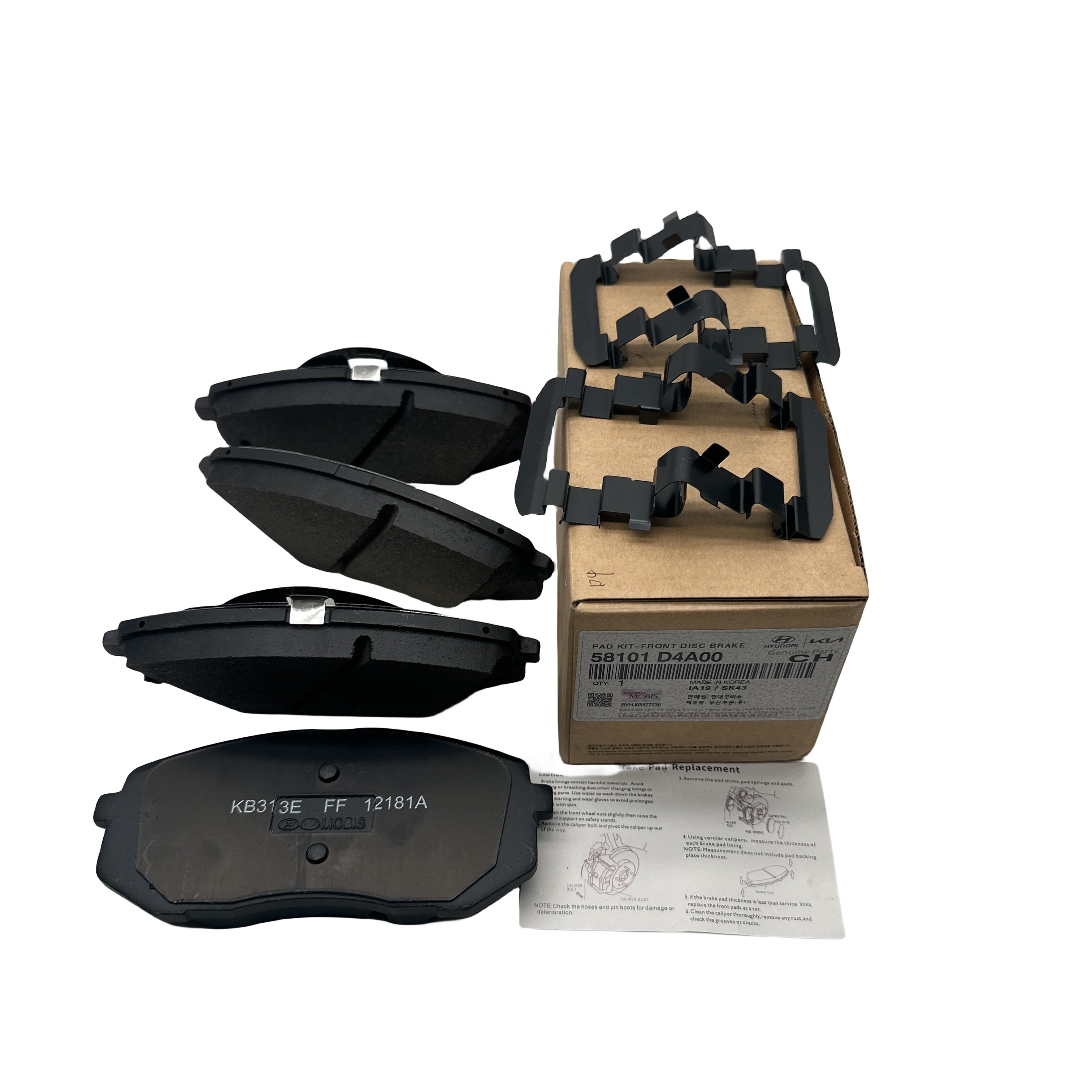 58101-D4A00 Is Suitable for Korean Hyundai Kia High-quality Brake Pads 58101D4A00