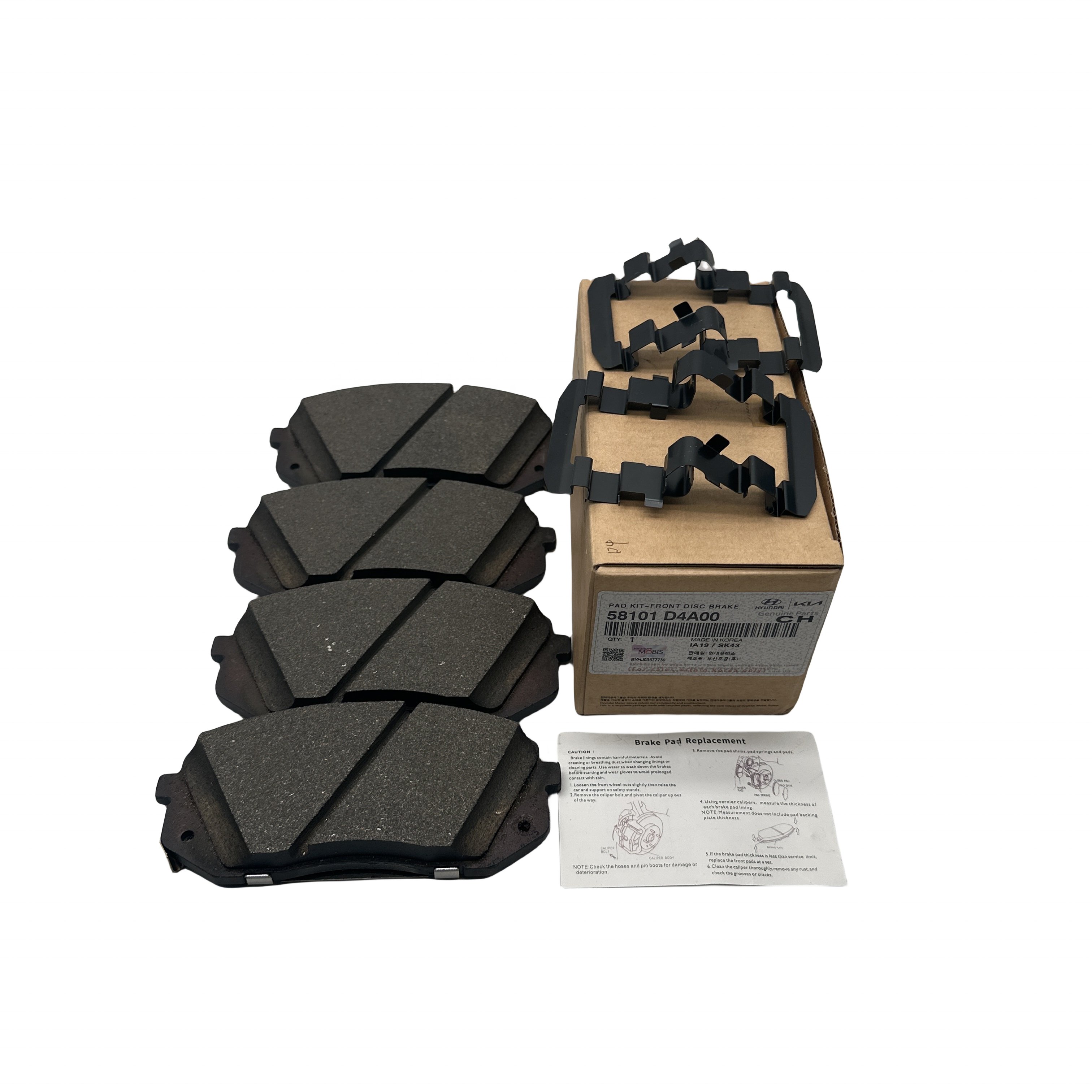58101-D4A00 Is Suitable for Korean Hyundai Kia High-quality Brake Pads 58101D4A00