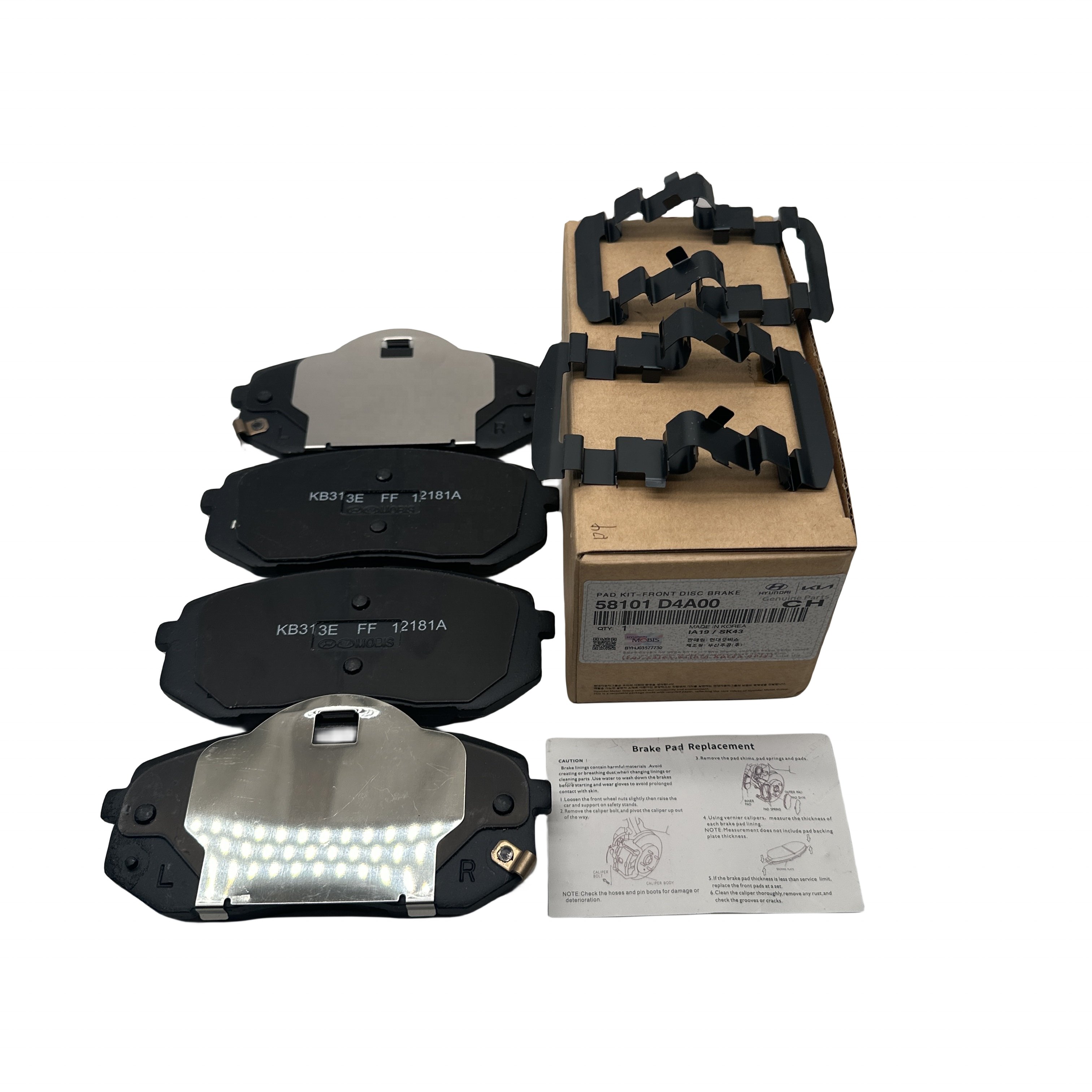 58101-D4A00 Is Suitable for Korean Hyundai Kia High-quality Brake Pads 58101D4A00
