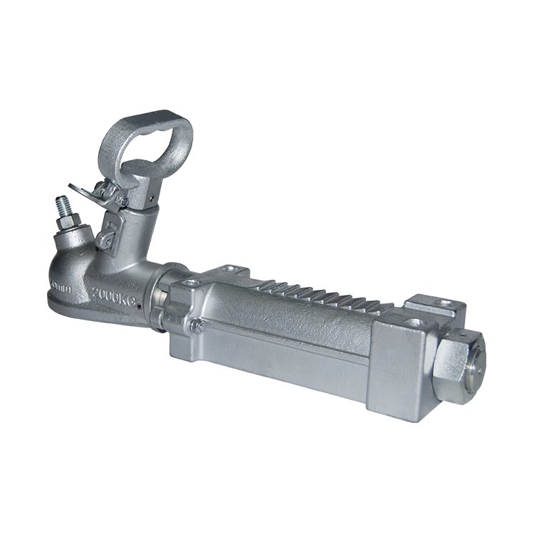 Hydraulic Over Ride Trailer Coupling Zinc Plated with 3/4" Master Cylinder and Bracket