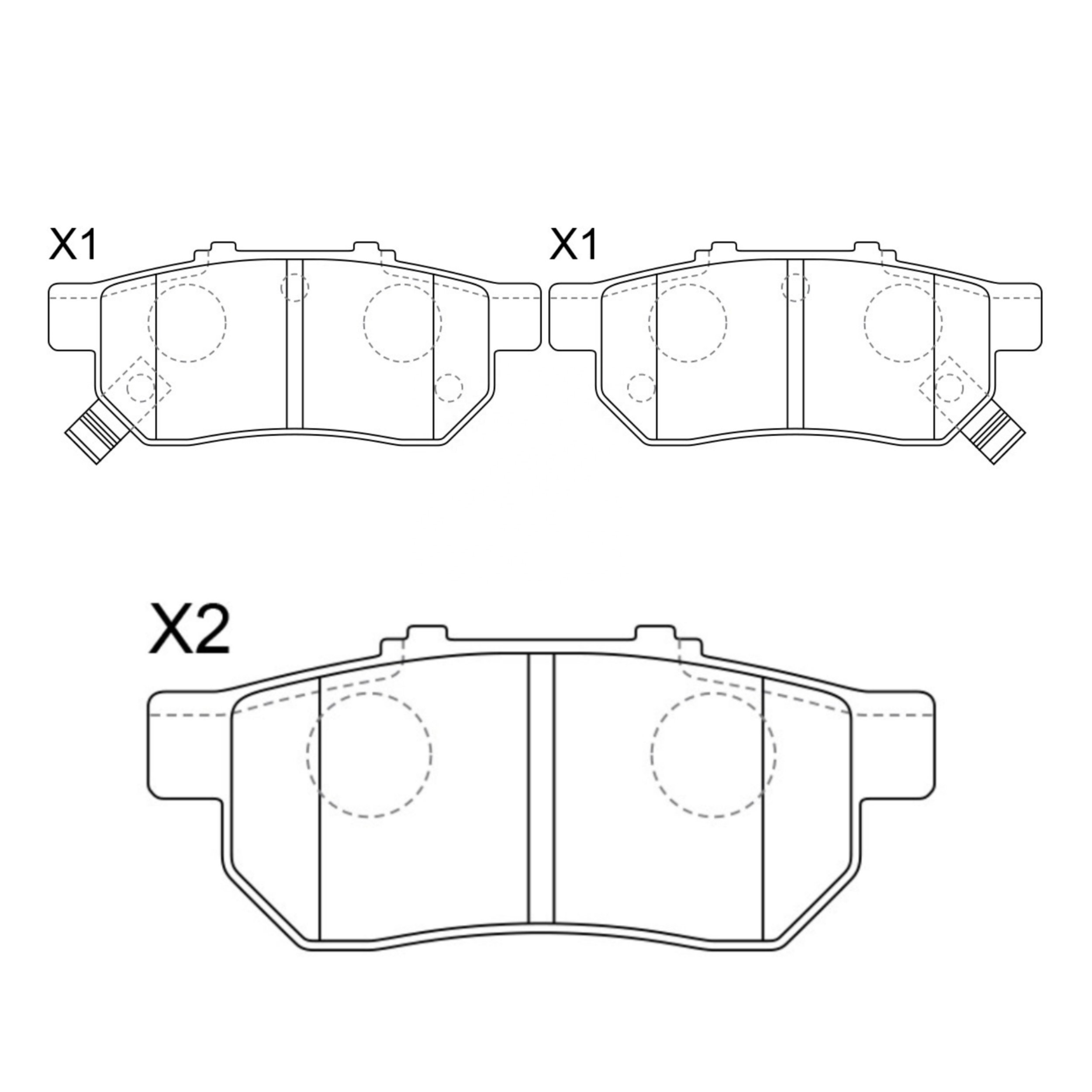High Performance Factory Auto Parts Brake Pads (Pastillas De Freno) OEM Disc D564/wva 21738/23343/23344 Is Rear Axle Brake