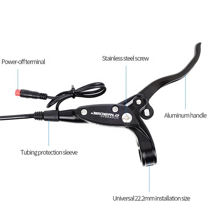 Customized Magnetic Induction Power-Off Front Rear Oil Disc Brake Calipers for Battery Bicycle Electric Scooter