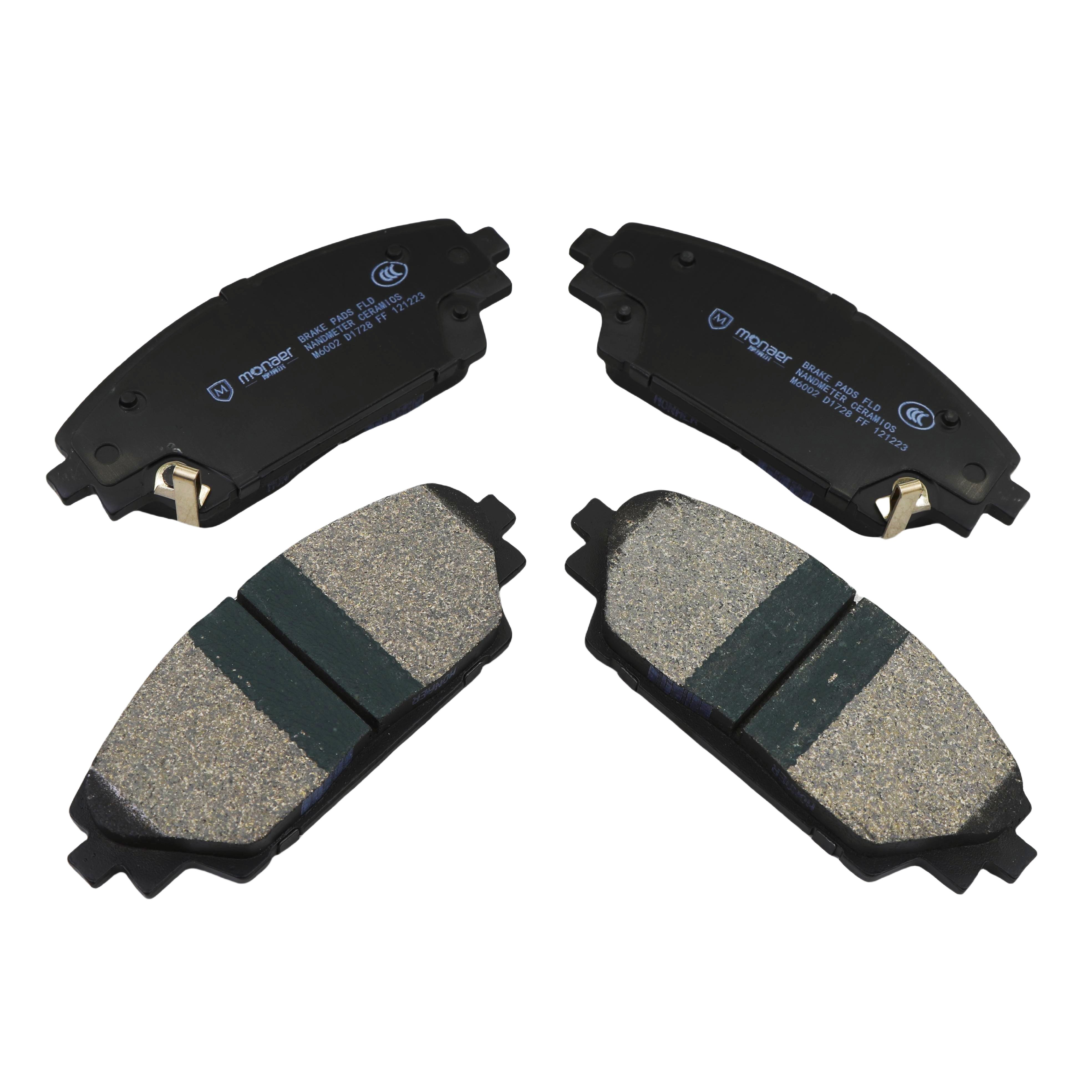 Monaer Brake Pads D1728 Ceramic Front Disc Brake Pad for MAZDA