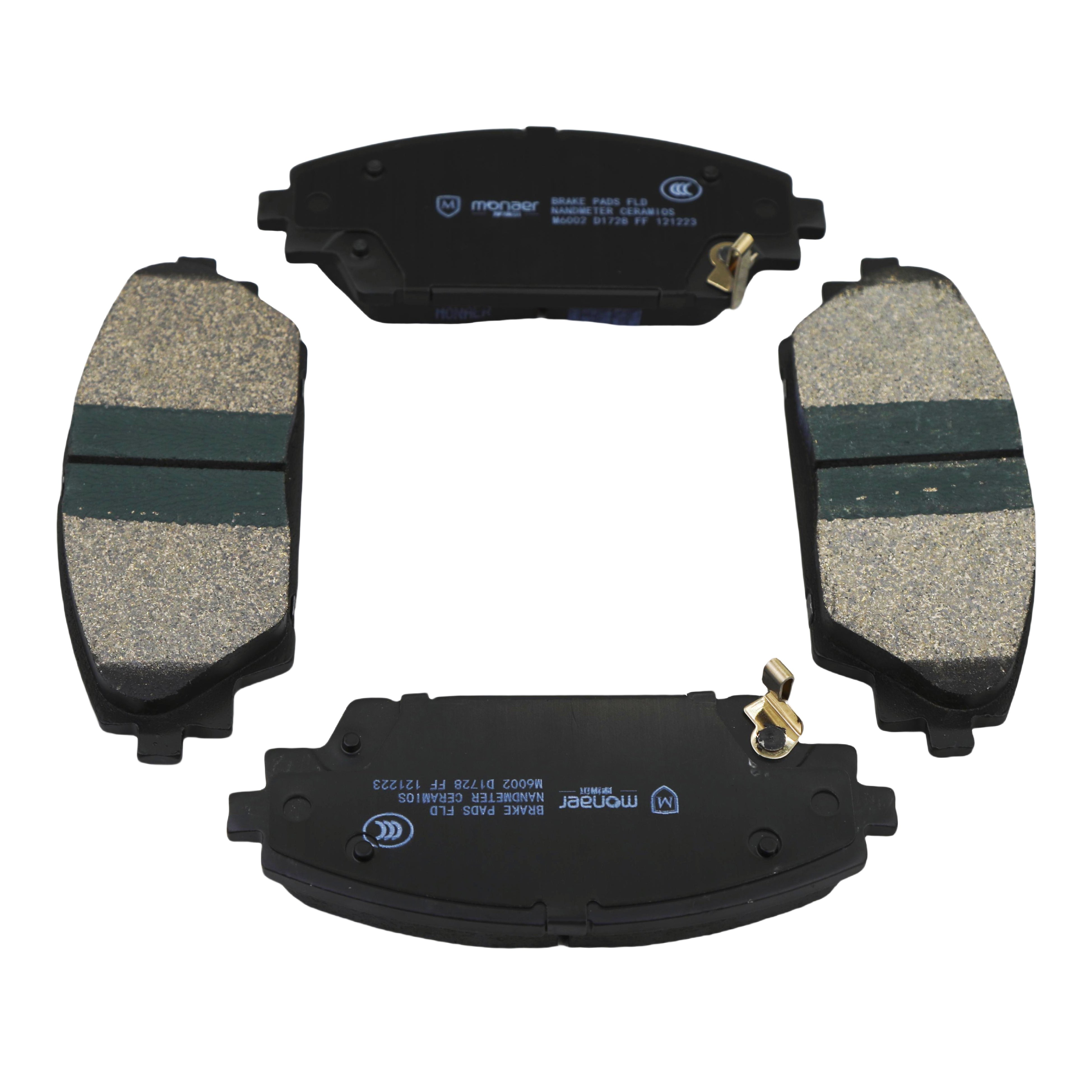 Monaer Brake Pads D1728 Ceramic Front Disc Brake Pad for MAZDA