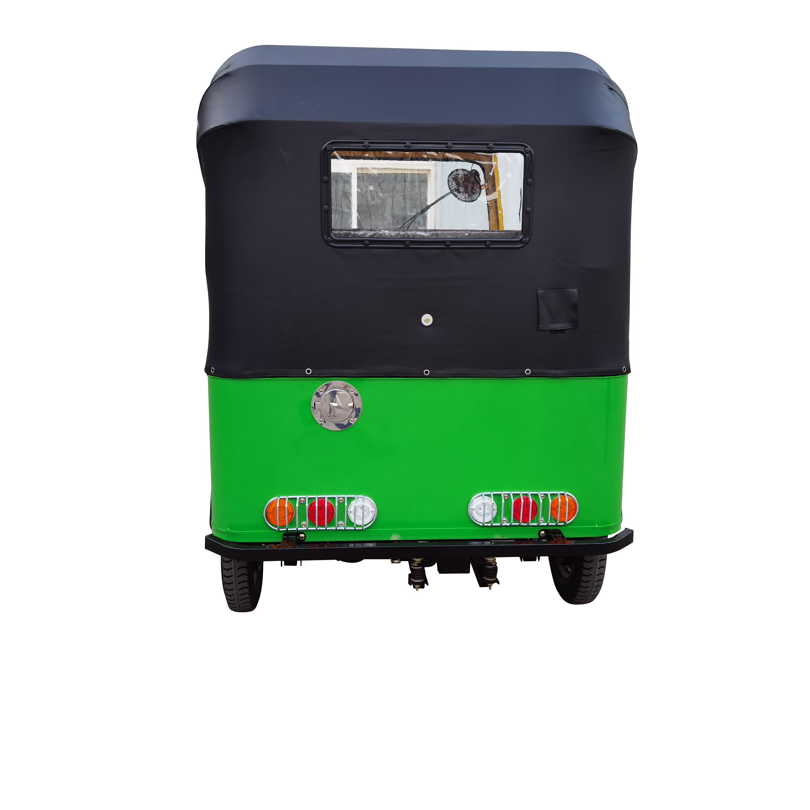 Open-Body 200CC Tuktuk Gasoline Passenger Taxi Tricycle With Water Cooled Engine for 6 People