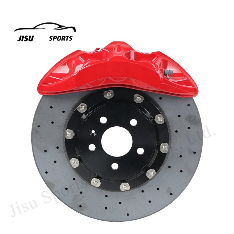 Factory Direct Sale 6 Piston Carbon Fiber Brake Caliper Kit Ceramic Disc 380/400 for Audi A4 B7 B8 A7 S7 S6 S5 RS6 RS7 R8