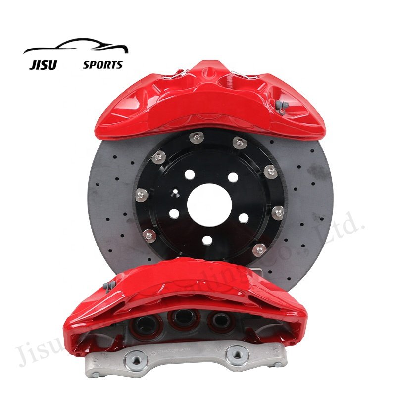 Factory Direct Sale 6 Piston Carbon Fiber Brake Caliper Kit Ceramic Disc 380/400 for Audi A4 B7 B8 A7 S7 S6 S5 RS6 RS7 R8