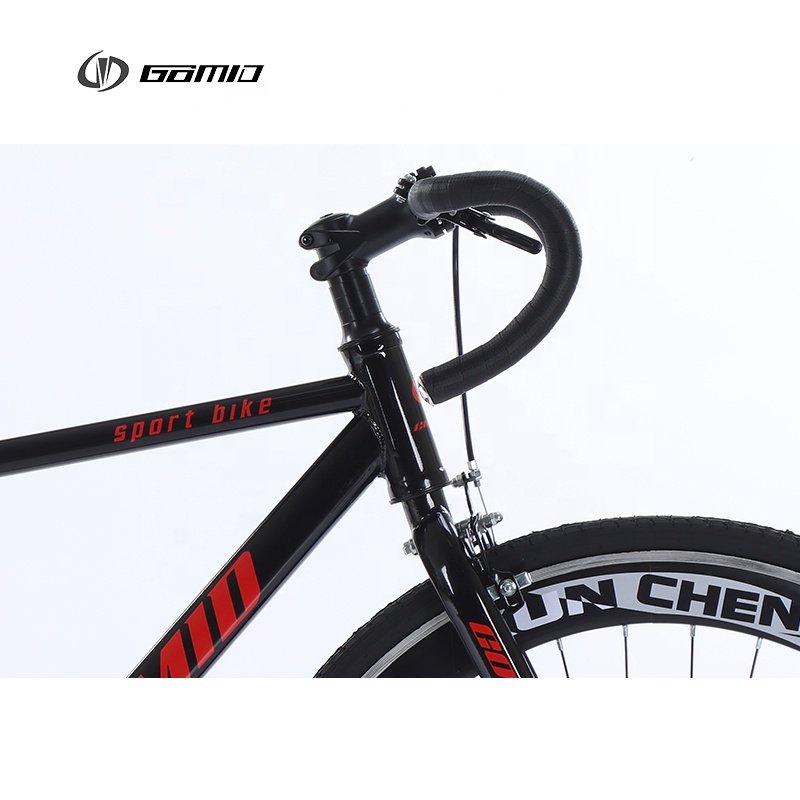 GOMID Racing Bike Fixed Gear Bike Custom Track Bicycle KENDA TIRE Bisiklet Single Speed Bicicletas Flip Flop Hub Gear Cycle