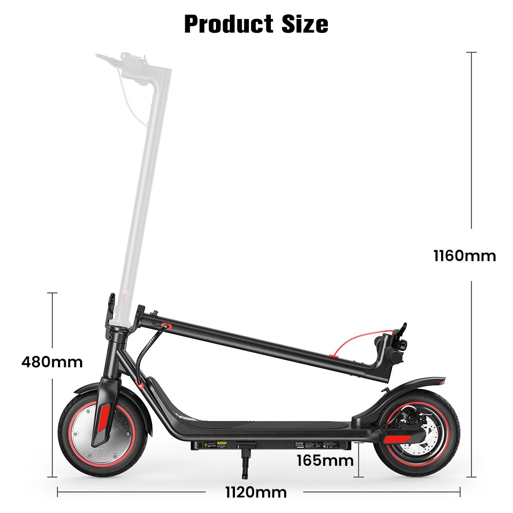 IScooter New I9M 7.5Ah 500W Electric Scooter 10inch Foldable Scooter Electric Kick Scooter 35km/h Adult EScooter