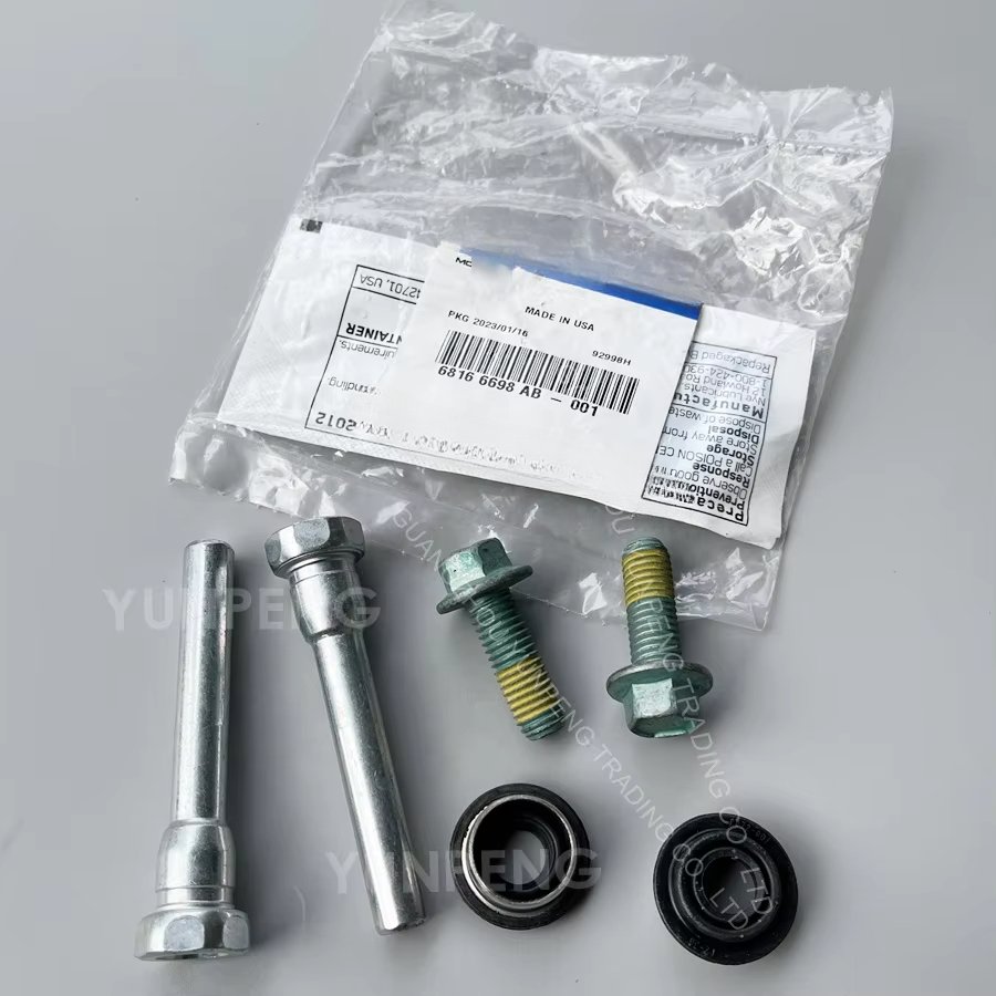 68166698AB Front Disc Brake Caliper Pin Kit for Dodge Challenger Charger Chrysler 300C 2012-2023 68166698AA 68166698