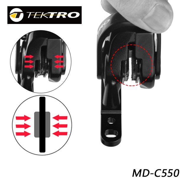 TEKTRO MD-C550 Road Bike Dual Piston Cable Caliper Front/Rear Aluminum Alloy Mechanical Disc Double Brakes Bicycle Parts