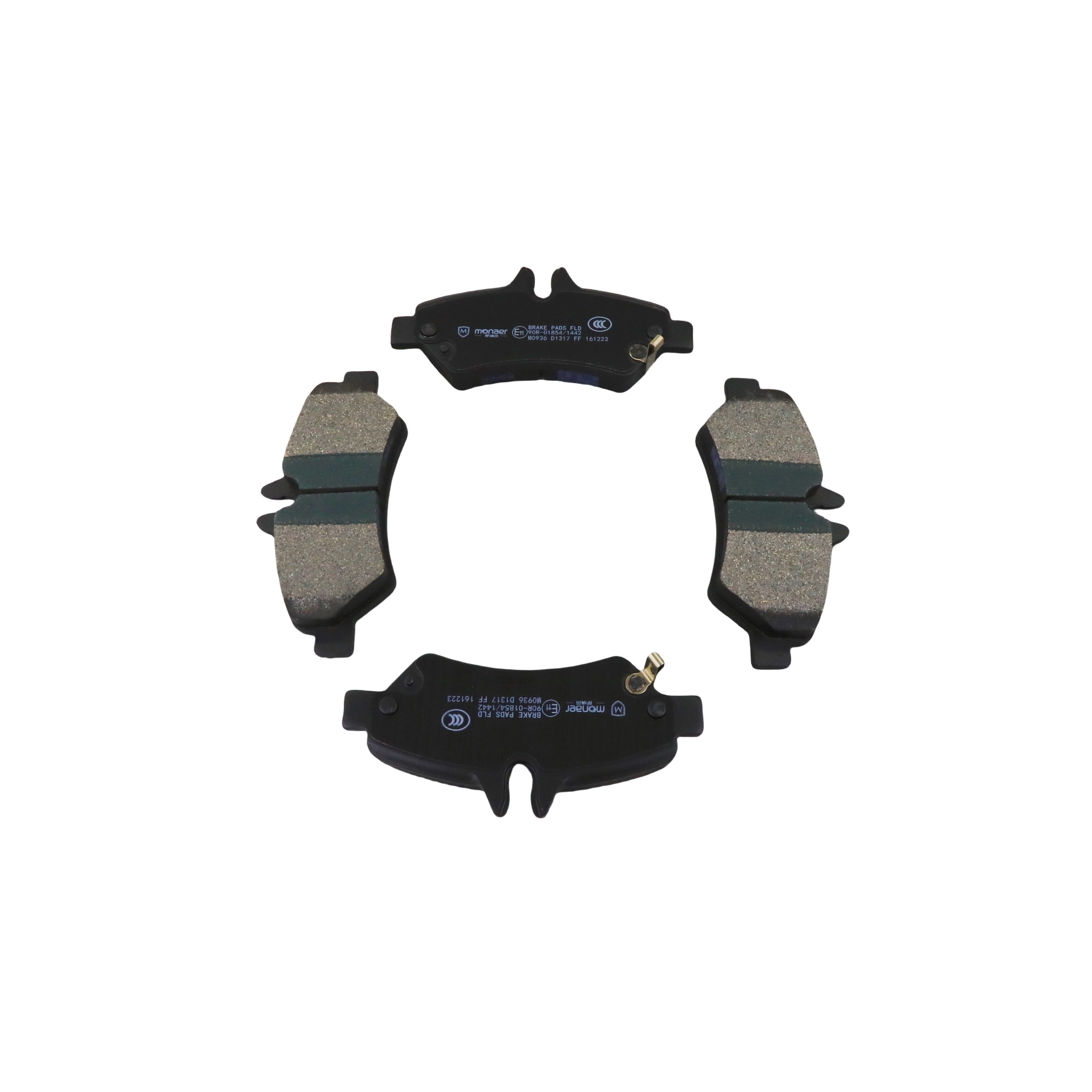 D1317 Monaer High End Ceramic Brake Pads Manufacturer Factory Price No Sound No Dust Factory Price