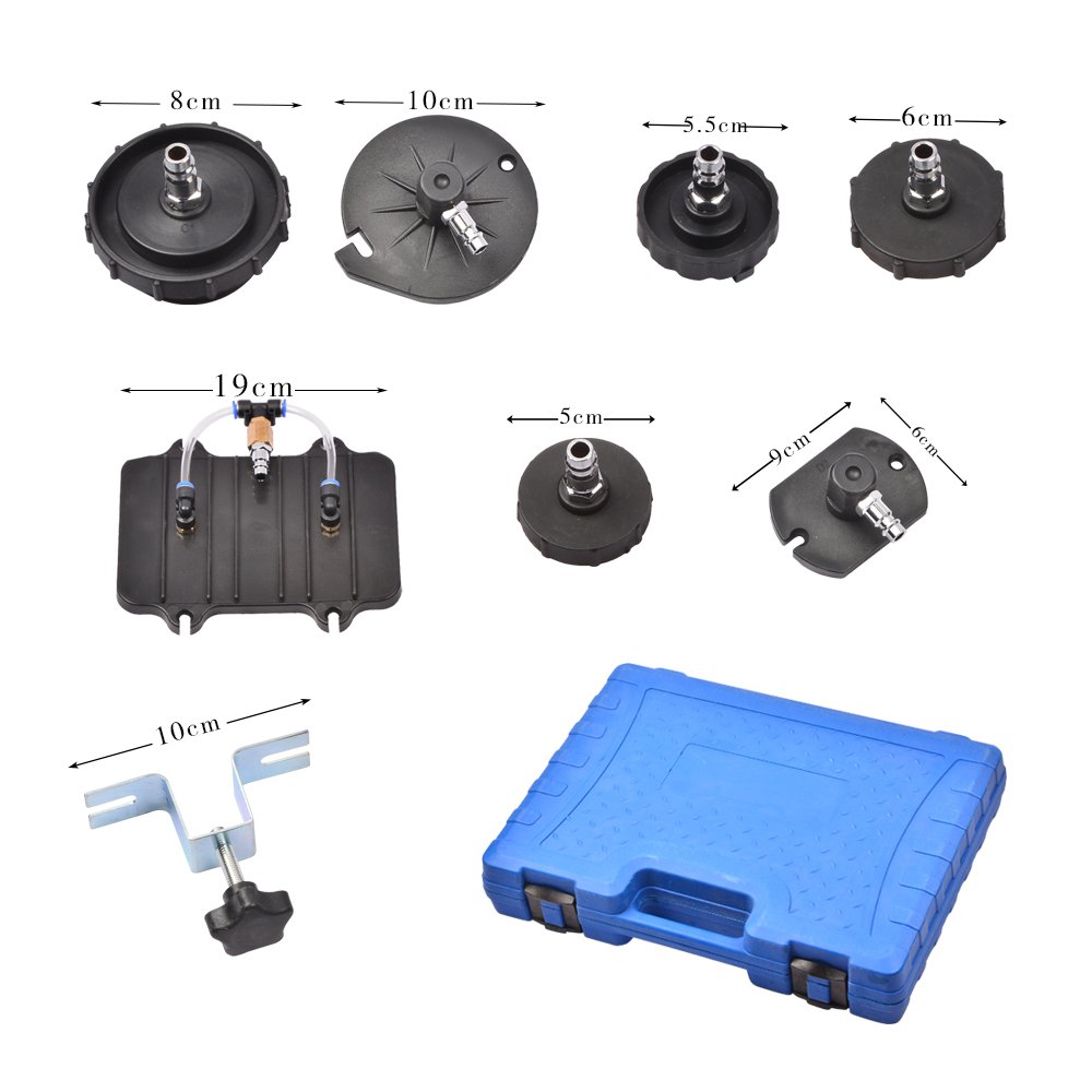 Universal 12 Pc Master Cylinder Brake Bleeder Adapter Kit Set