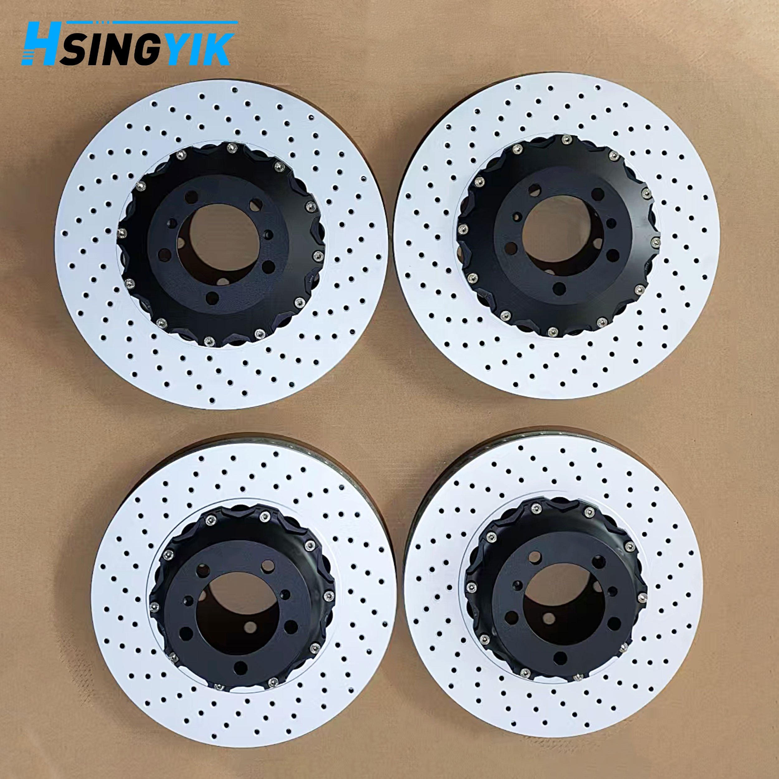 Hsingyik 971615601G 971615602G 380X30MM Rear Cross Drilled Brake Disc for Porsche 971 Panamera Sport Turismo