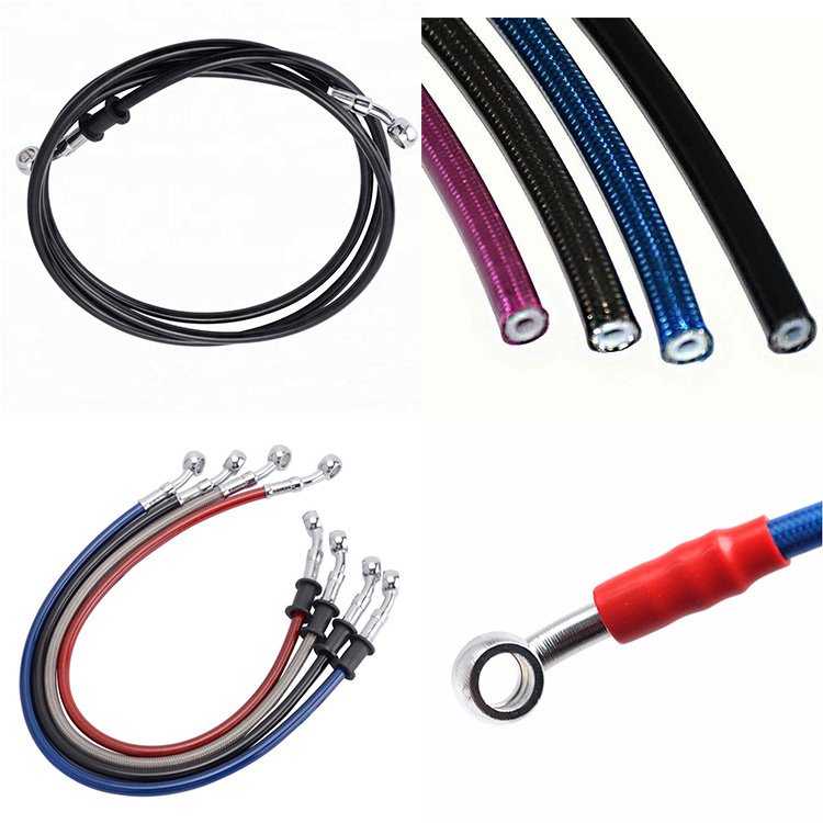 PU Heat Resistance Motorcycle Brake Hose with Multi Color Assembly Hose Nylon Braided PTFE Hose