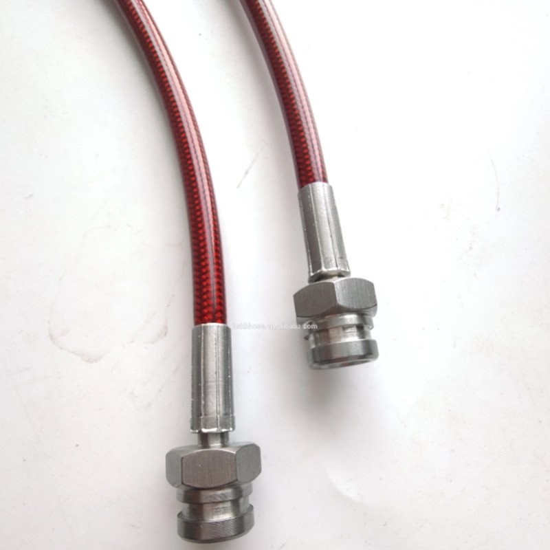 PU Heat Resistance Motorcycle Brake Hose with Multi Color Assembly Hose Nylon Braided PTFE Hose