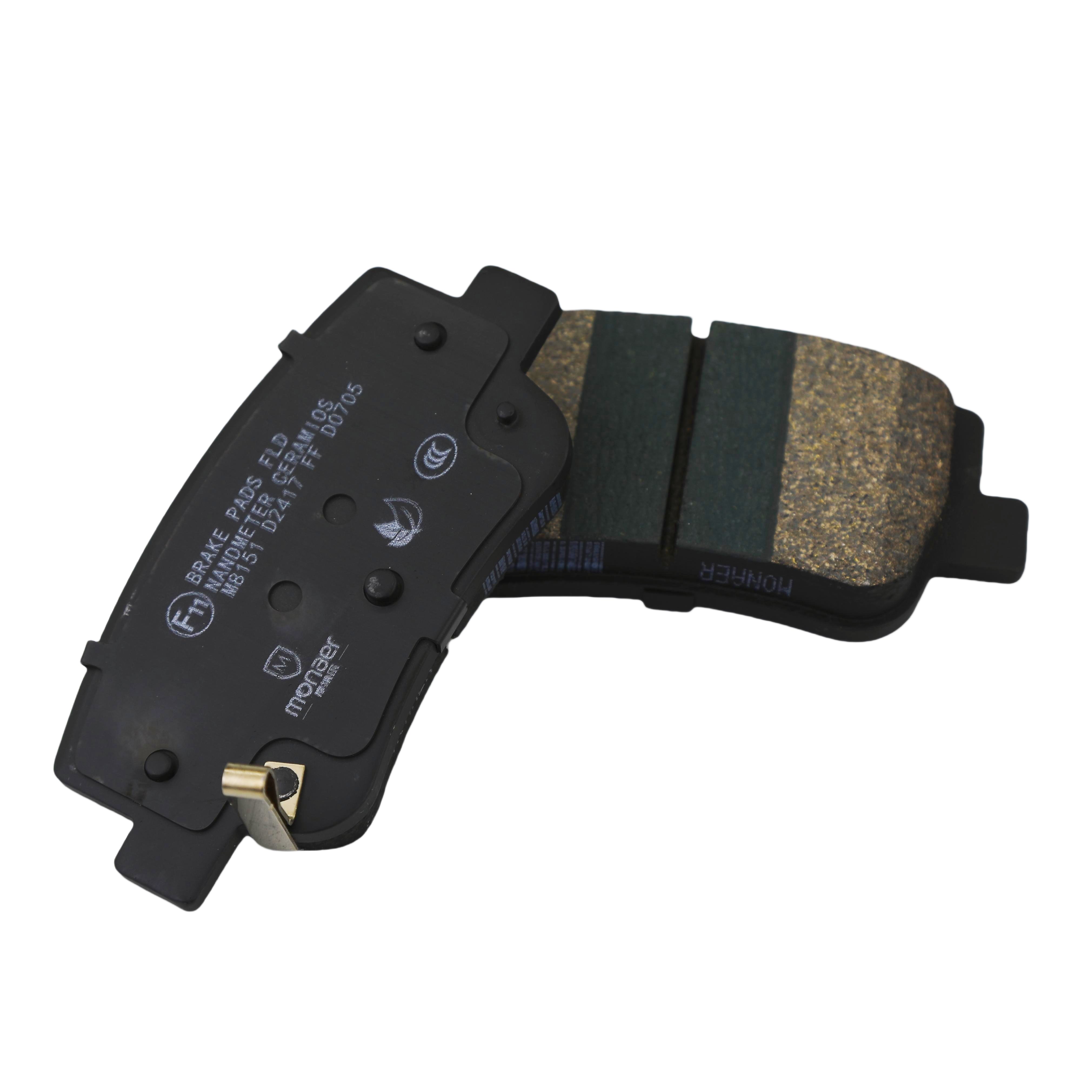 Monaer Brake Pads D2417 High Quality Ceramic Front Disc Brake Pad for Toyota