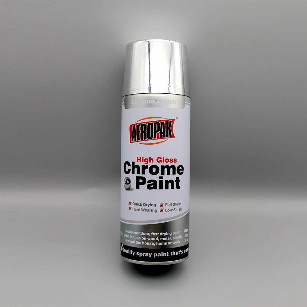 AEROPAK 400ML High-Gloss Silver Mirror Effect Coating Spray Paint Chrome Spray Paint