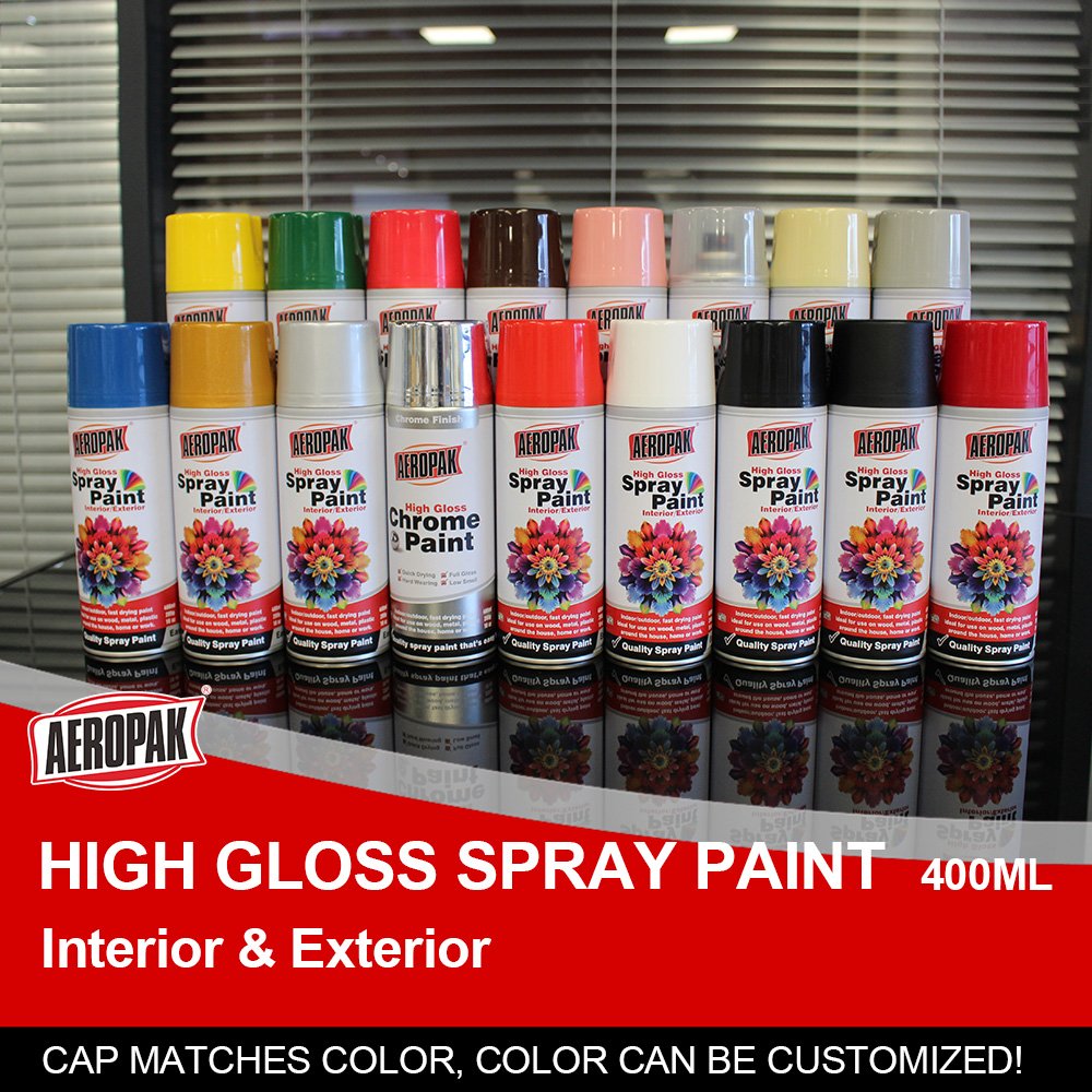 AEROPAK 400ML High-Gloss Silver Mirror Effect Coating Spray Paint Chrome Spray Paint