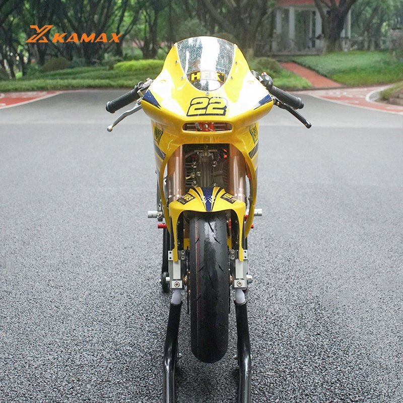 Kamax 2024 Children's Racing Motorcycle Double Cylinder Water Cooling High Quality Advanced Gasoline Motorbike Long Range