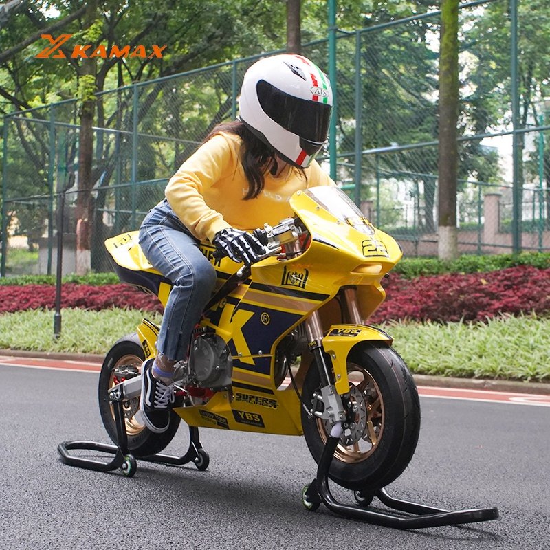 Kamax 2024 Children's Racing Motorcycle Double Cylinder Water Cooling High Quality Advanced Gasoline Motorbike Long Range